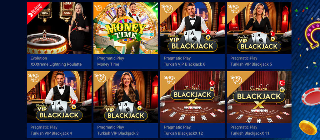 Spassino Casino, Live Casino, live blackjack, live roulette