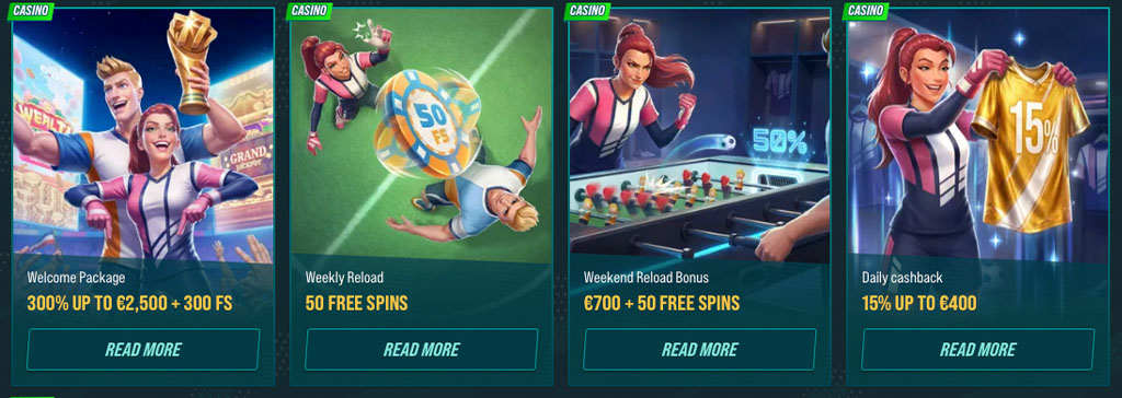 Golisimo, Welcome Bonus Package, welcome package