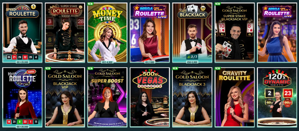 Live Casino Games, Golisimo Casino, roulette, blackjack
