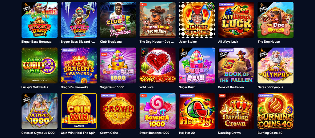 FSCasino, Slot and Table Games, slots