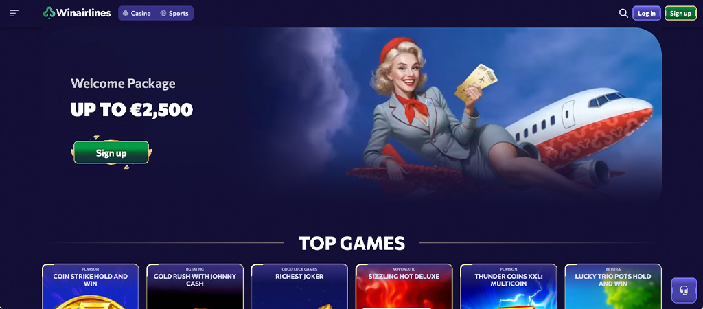 Winairlines Casino bonuses and promotions 2026